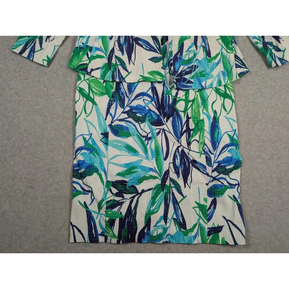 Joseph Ribkoff Women Dress Suit Size 8 NWT Textured Botanical‎ Stretch Shift